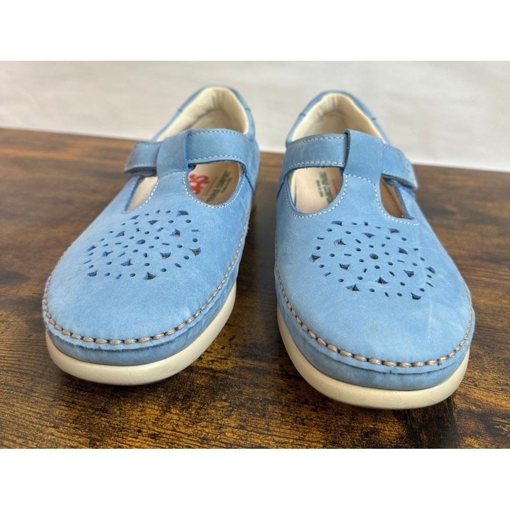 SAS Tripad Comfort Willow Slip On Loafer Mary Jane Cutout Walking Shoe Blue 8 WW - Picture 3 of 15
